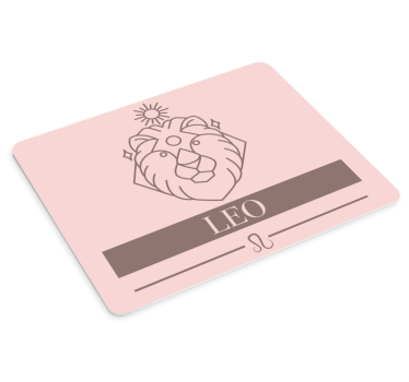 Mouse pad quotes leo zodiac sign - TenStickers
