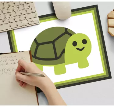 Anime mousepad cheerful turtle character - TenStickers