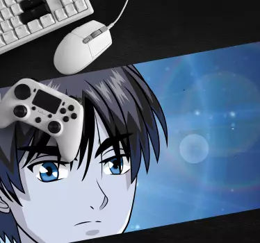 Anime mousepad featuring anime character portrait - TenStickers
