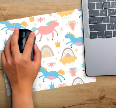 Anime mousepad with adorable unicorn designs - TenStickers