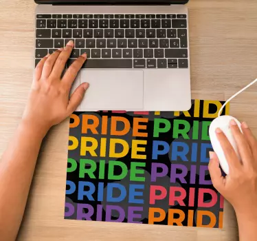 Mouse pad quotes colorful pride sayings - TenStickers