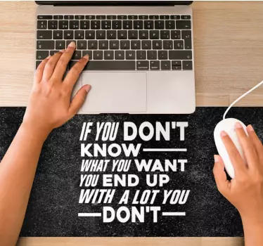 Mouse pad quotes for uplifting life guidance - TenStickers