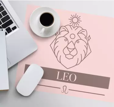 Mouse pad quotes leo zodiac sign - TenStickers