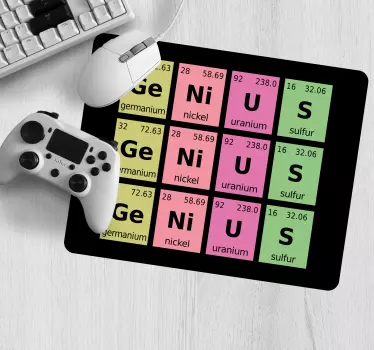 Mouse pad quotes periodic table design - TenStickers