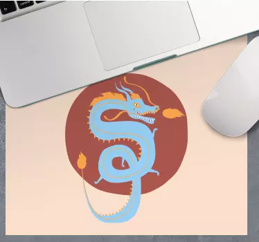 Stylized Dragon Illustration anime mouse pad - TenStickers