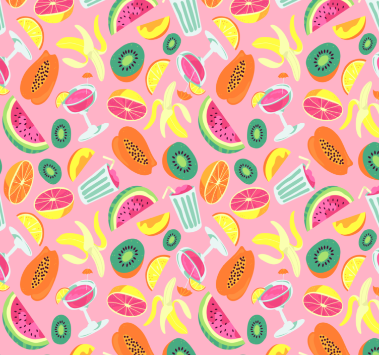 Colorful fruits pattern blind kitchen - TenStickers