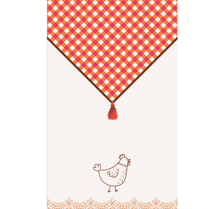 Traditional country style kitchen blind - TenStickers