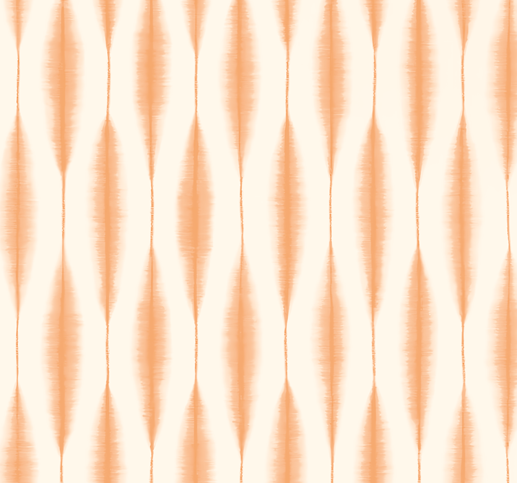 "Ikat Kasuri" orange living room blind - TenStickers