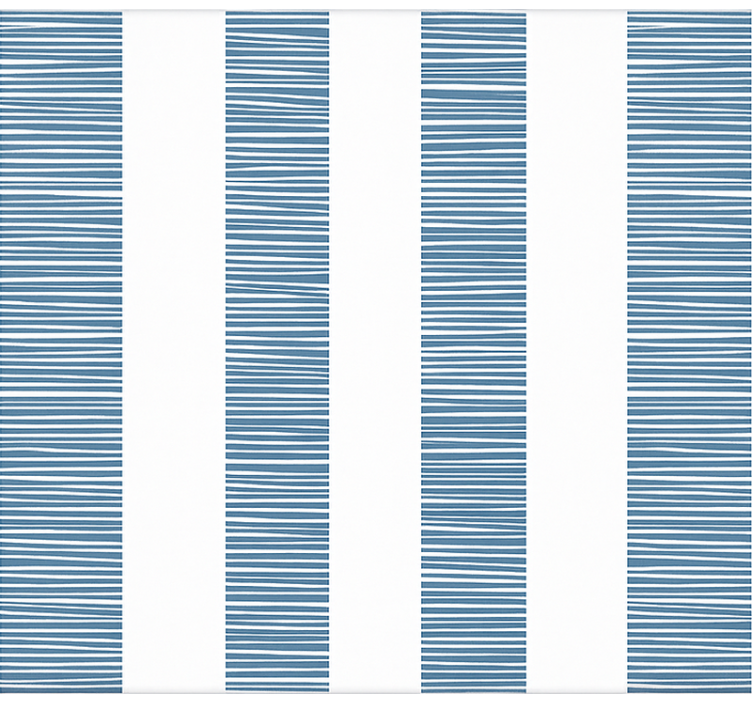 "Ceramica Righe Blu" bathroom blind - TenStickers