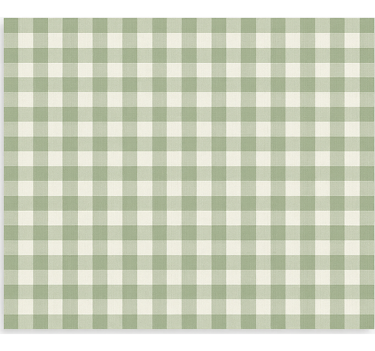 Green cloth pattern kitchen roller blind - TenStickers