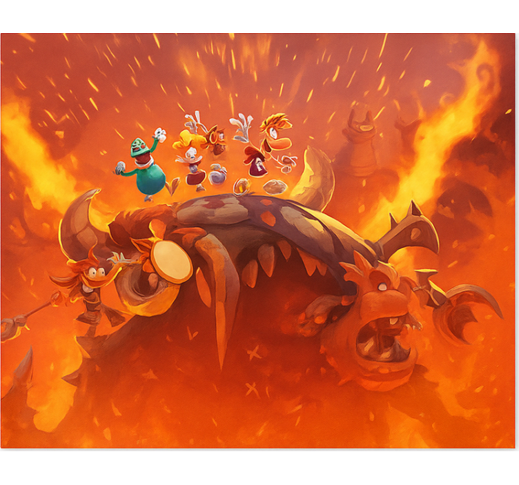 Fiery victory on monster gamer roller blind - TenStickers