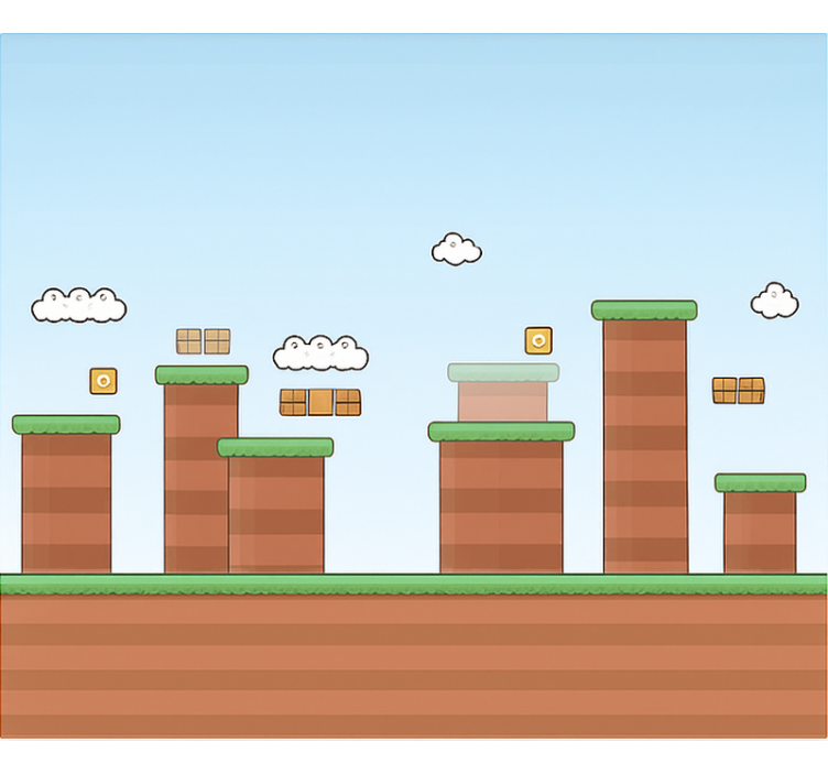 Power up gaming blocks gamer roller blind - TenStickers