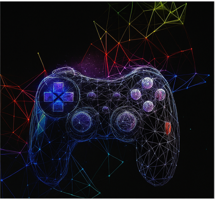 Gaming dna console gamer roller blind - TenStickers