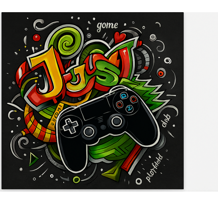Graffiti just game controller gamer roller blind - TenStickers