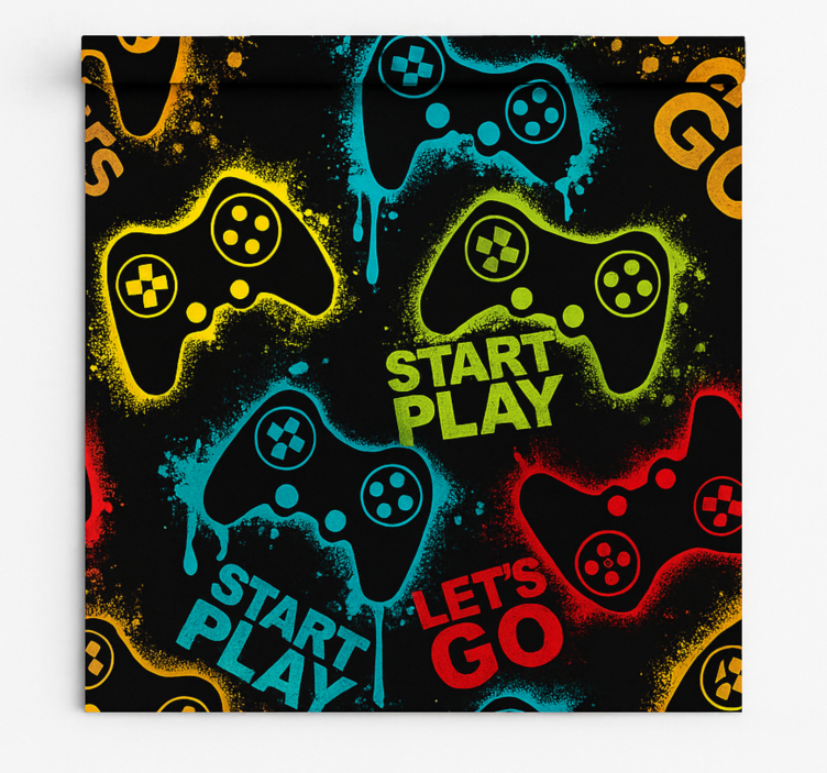 Start play controllers gamer roller blind - TenStickers