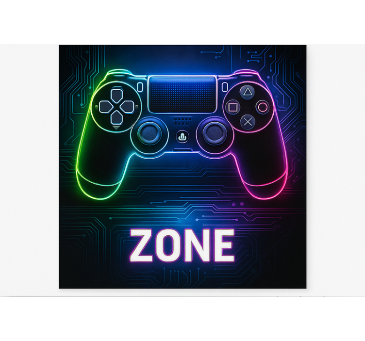 Game console zone  gamer roller blind - TenStickers