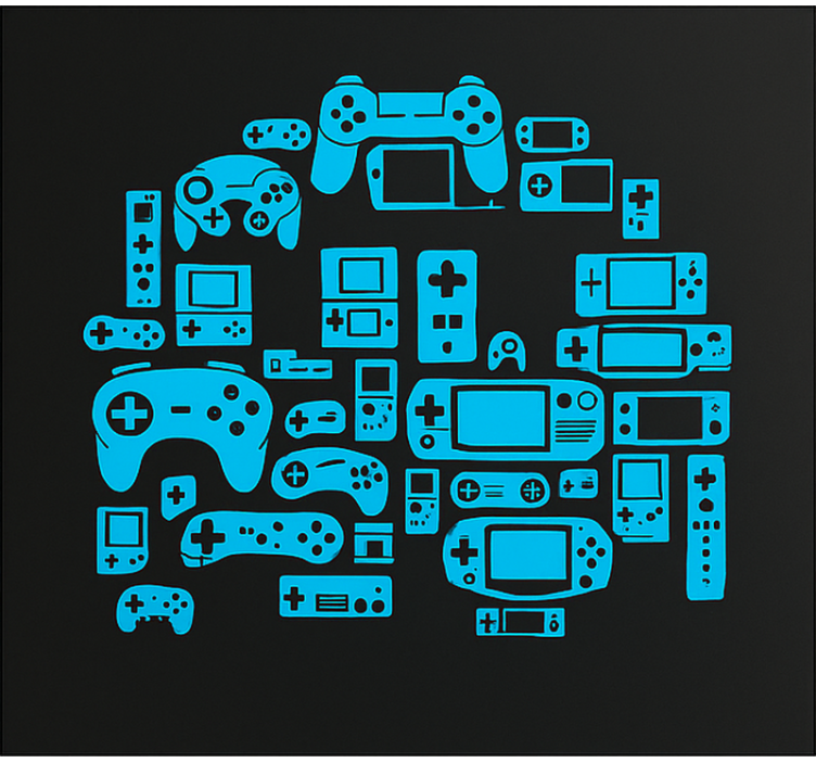 Gaming controller bot gamer roller blind - TenStickers