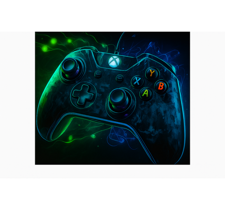 Glowing intergalactic controller  gamer roller blind - TenStickers
