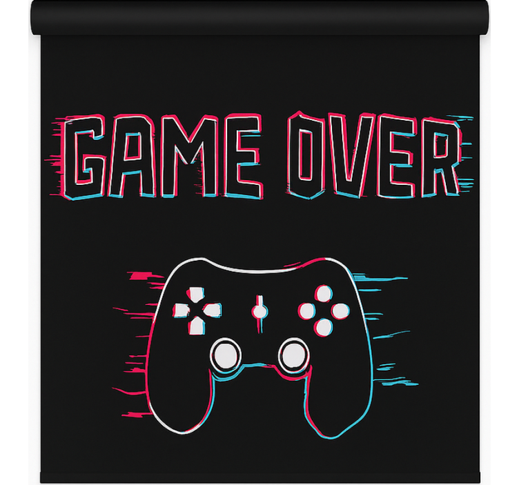 "Game over" gamer roller blind - TenStickers