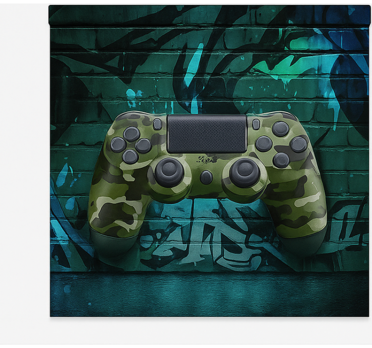 Cammo graffiti game controller gamer roller blind - TenStickers