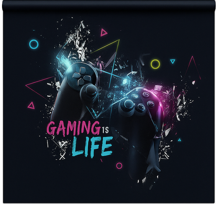 Gaming is life  gamer roller blind - TenStickers
