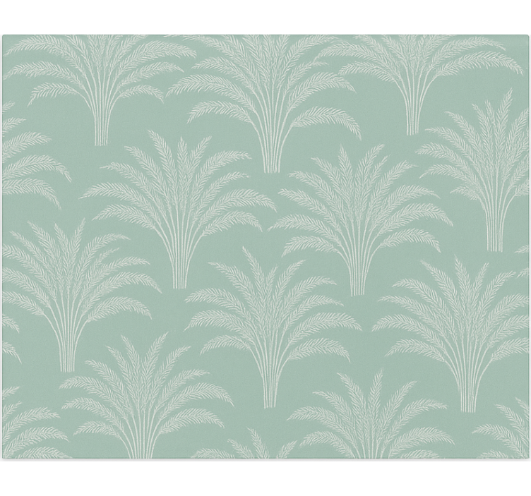 Green wheat leaves print dining room roller blind - TenStickers