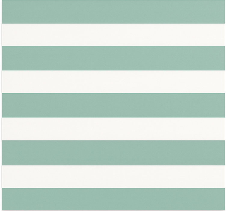 Teal green striped dining room roller blind - TenStickers
