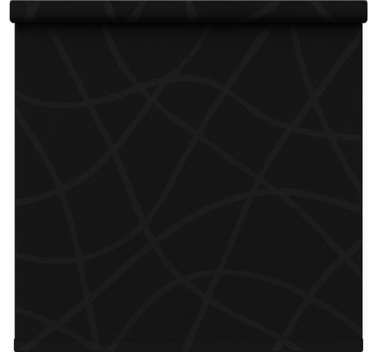 Soothing black roller blind office - TenStickers