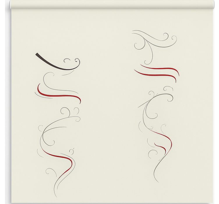 Scandinavian blind abstract floral multicolour spiral - TenStickers