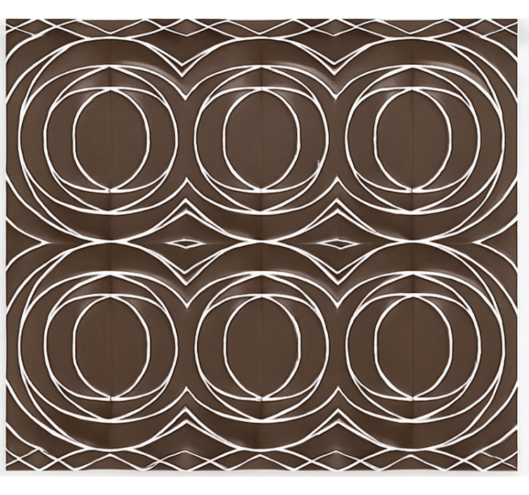 Scandinavian blind modern intertwining circles - TenStickers