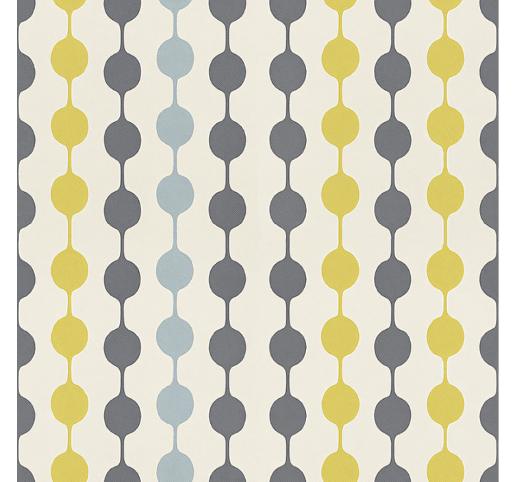 Scandinavian blind with vibrant hanging circles - TenStickers