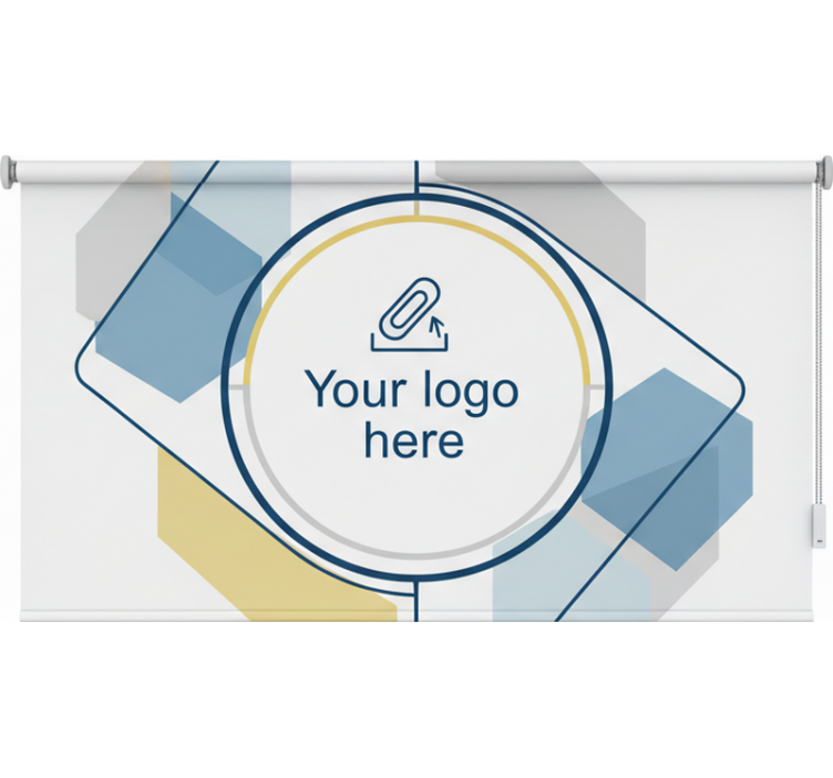 Roller blind office custom logo design - TenStickers