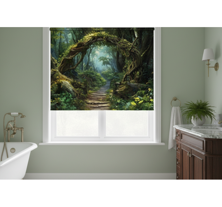 Tree blind enchanted forest vintage - TenStickers