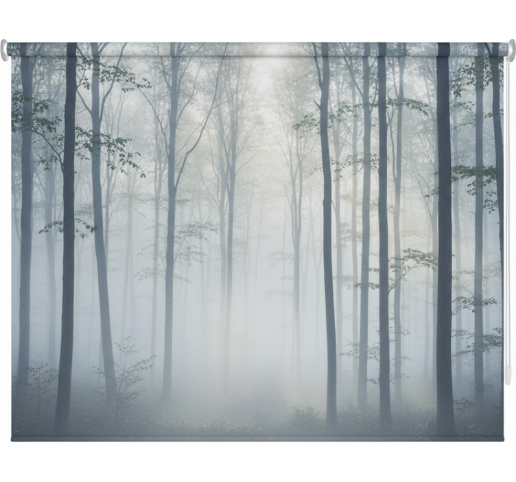 Tree blind atmospheric mist mural - TenStickers