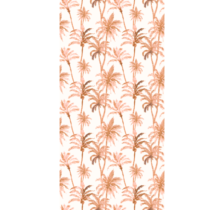 Bathroom blind palm silhouettes - TenStickers