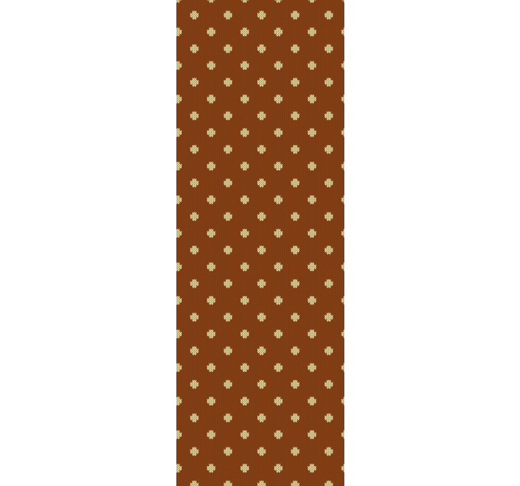 Home office blind in brown cross pattern - TenStickers