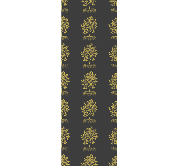 Home office blind with golden tree design - TenStickers