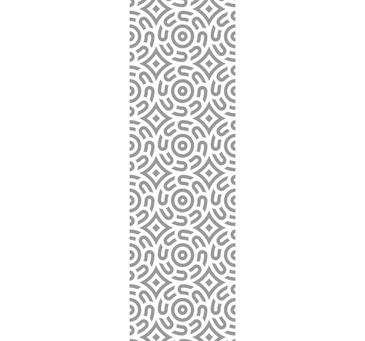 Home office blind with white geometric circles pattern - TenStickers