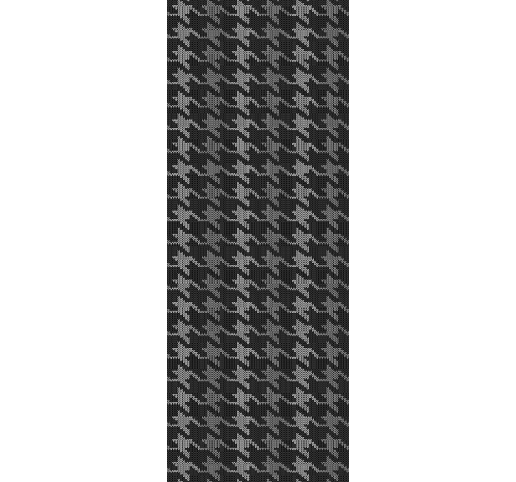 Home office blind in houndstooth pattern - TenStickers