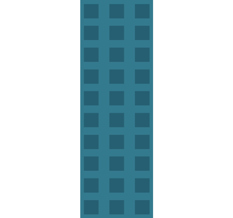 Home office blind in blue square pattern - TenStickers