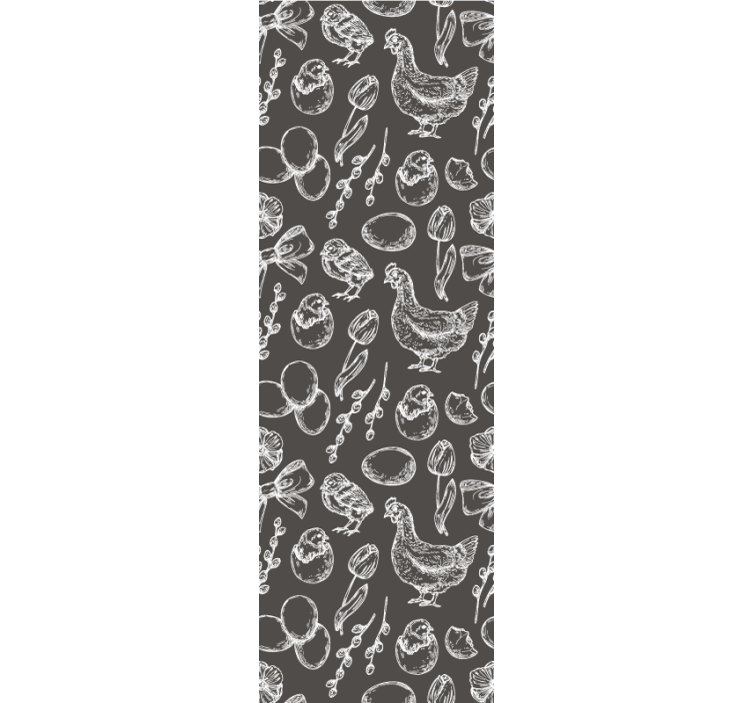 Kitchen roller blind rustic kitchen design - TenStickers
