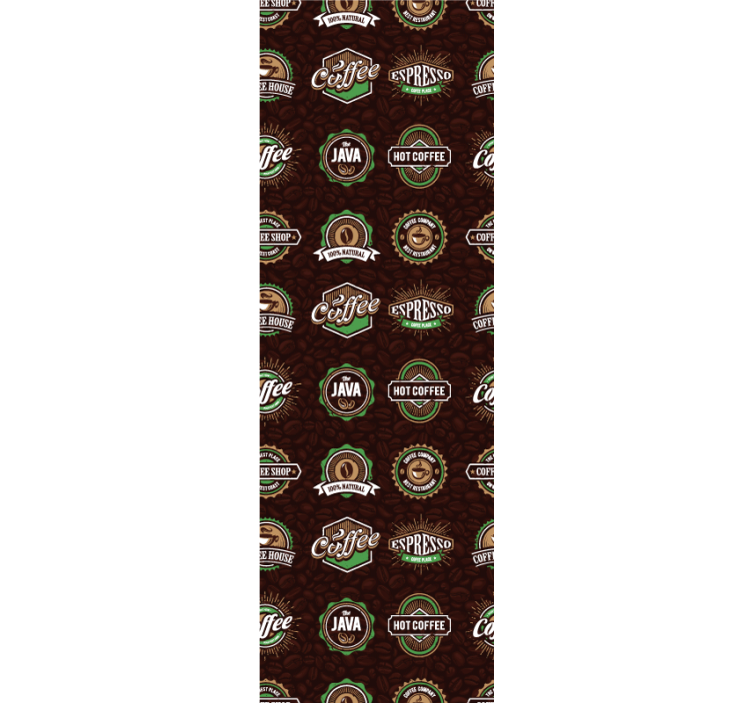Kitchen roller blind coffee emblem design - TenStickers