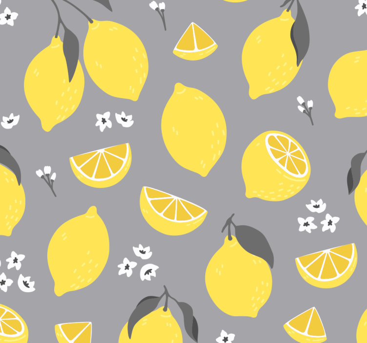 Citrus pattern kitchen roller blind - TenStickers