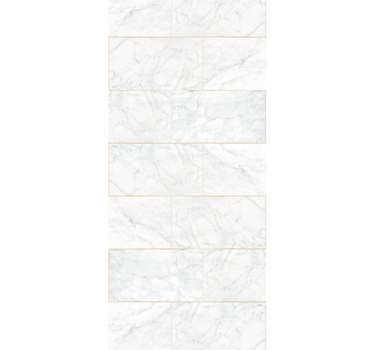 Kitchen roller blind in gray tones and gold marble - TenStickers