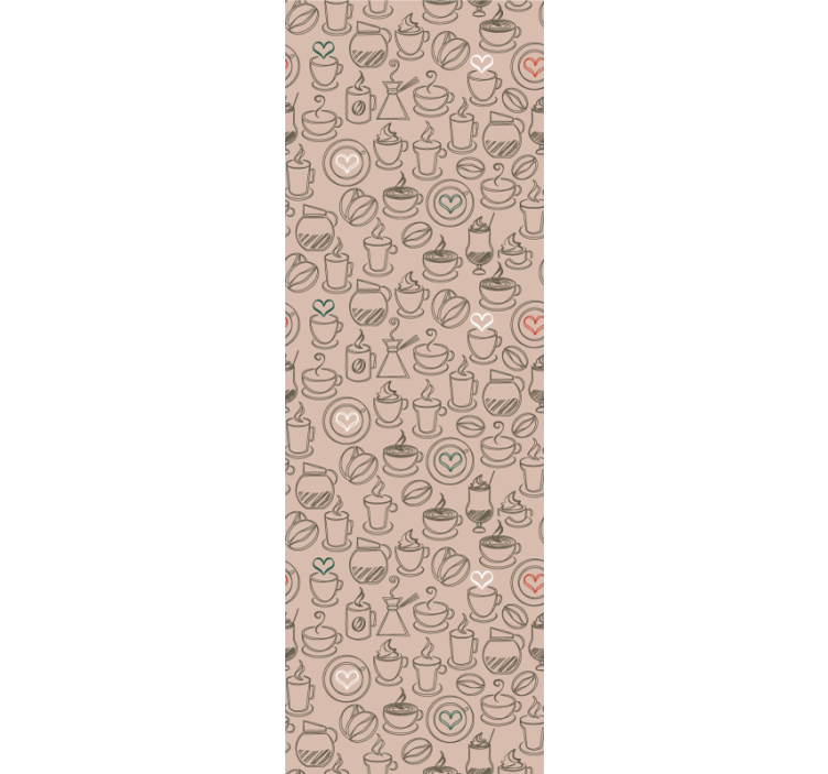 Kitchen roller blind i love coffee - TenStickers