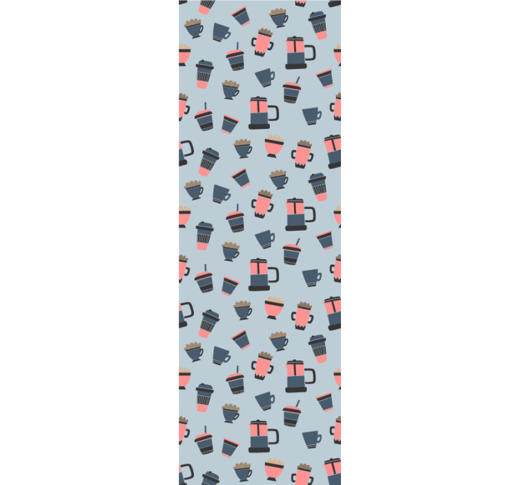 Kitchen roller blind coffee takeaway design - TenStickers