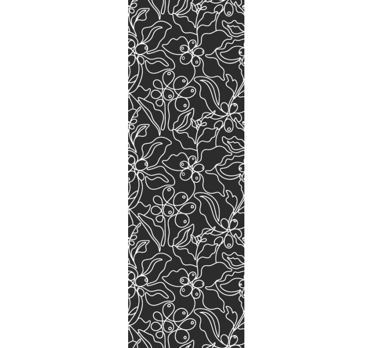 Kitchen roller blind coffee art line elegant design - TenStickers