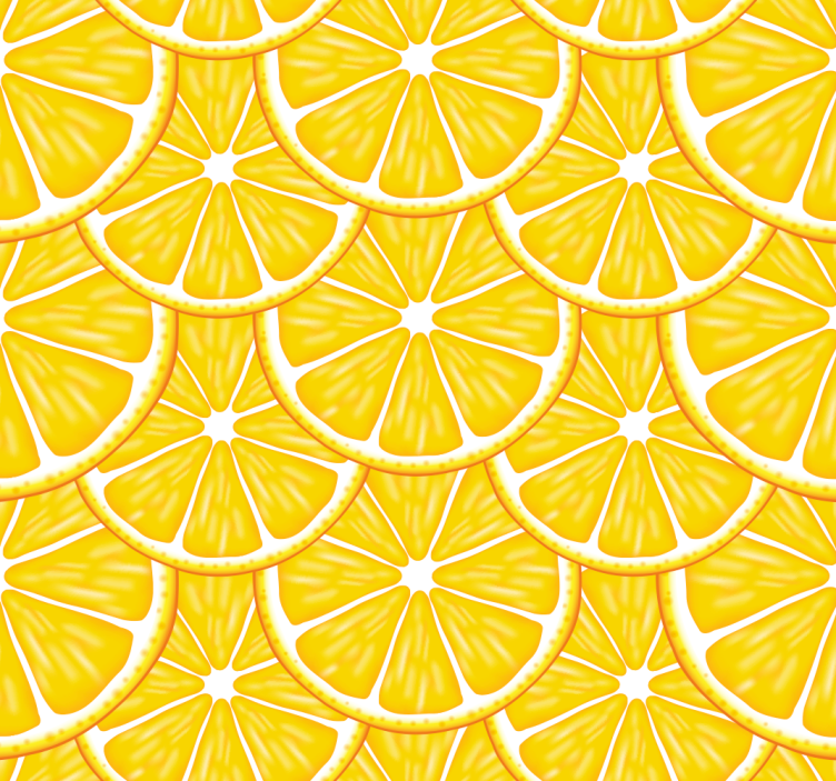 Kitchen roller blind with orange pattern - TenStickers