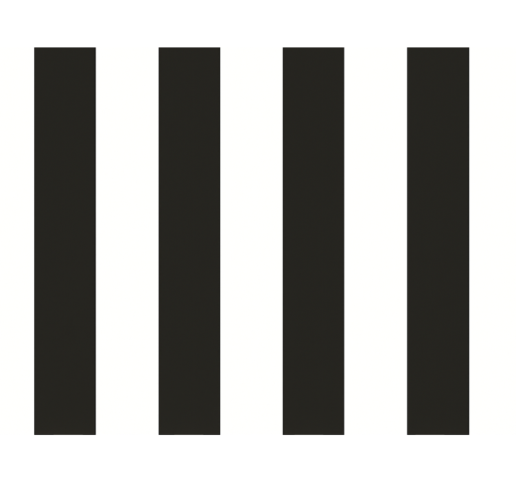 Kitchen roller blind with white and black stripes - TenStickers