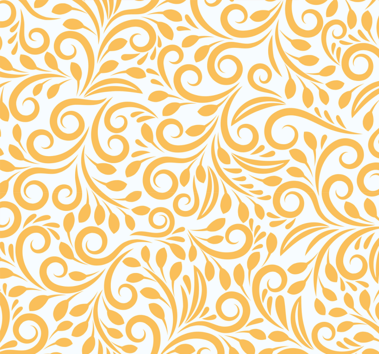 Kitchen roller blind with yellow polish flowers - TenStickers